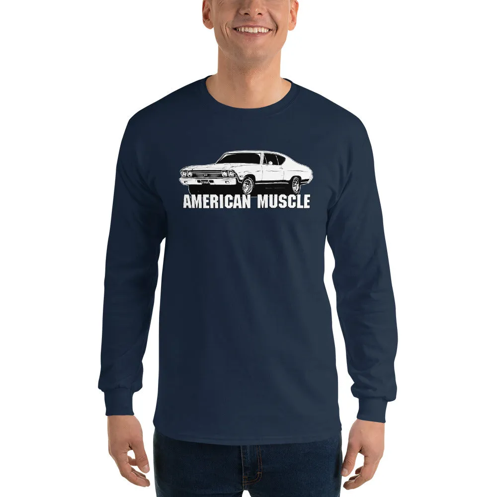 1968 Chevelle American Muscle Long Sleeve T-Shirt