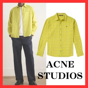 Acne Studios  |Button-down Other Plaid Patterns Unisex Street Style