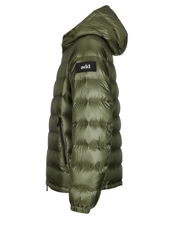 Add Green Quilted Down Jacket