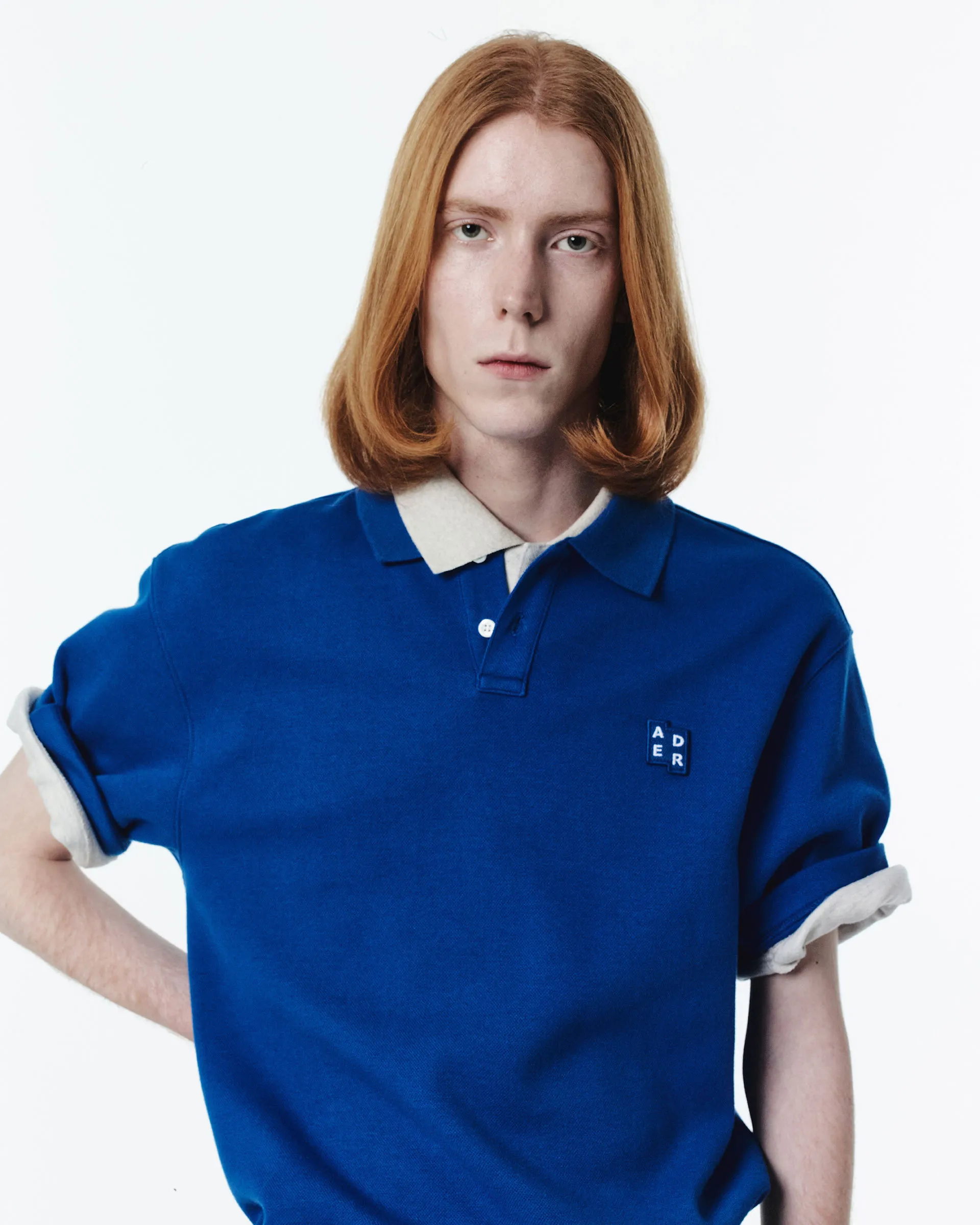 ADERERROR  |Button-down Unisex Street Style Plain Cotton Short Sleeves