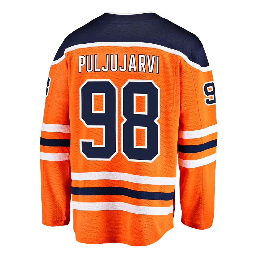 adidas - Men's Edmonton Oilers Authentic Jesse Puljujärvi Home Jersey (CR3563)