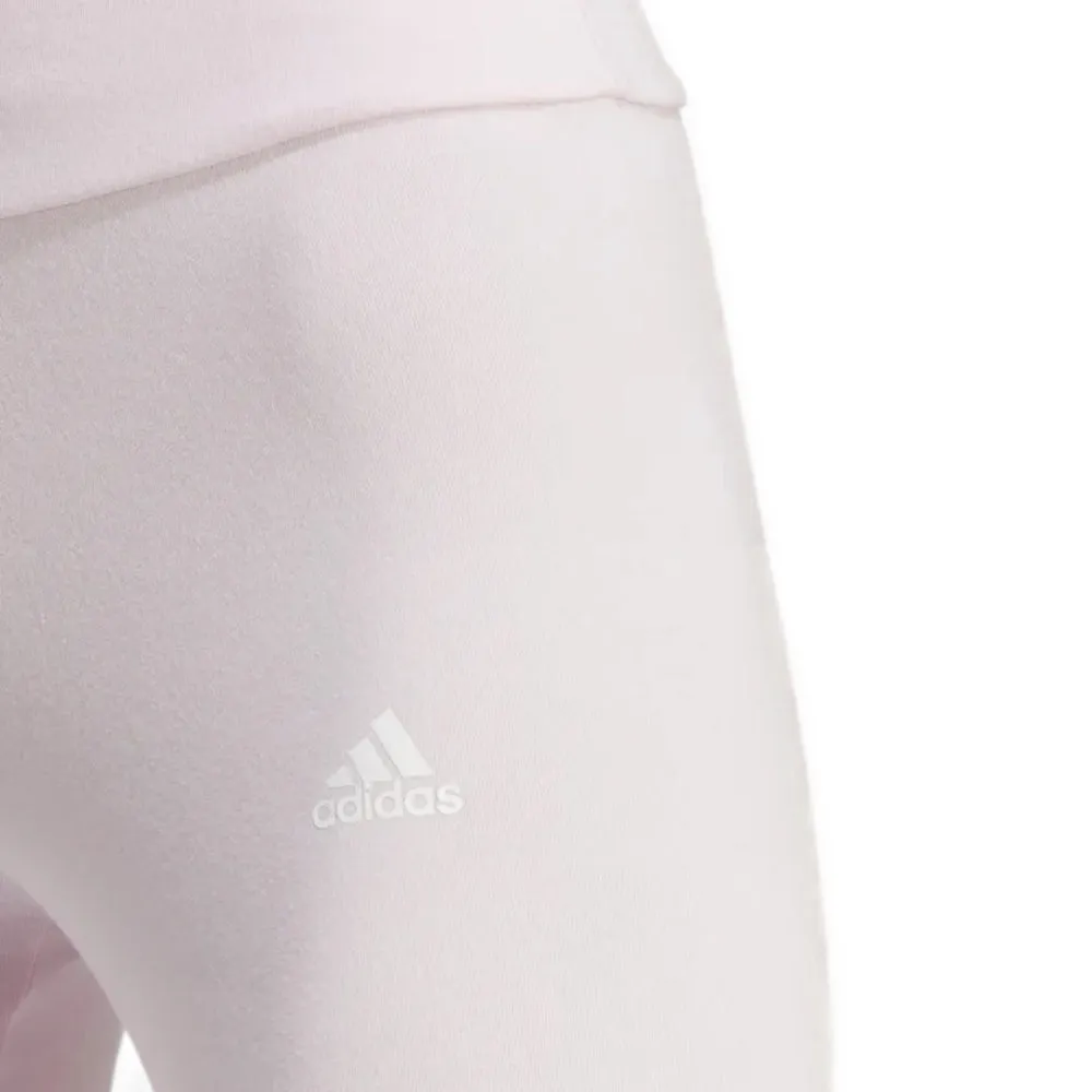 Adidas Women's Essentials High Waist Logo Legging (Clear Pink/White)