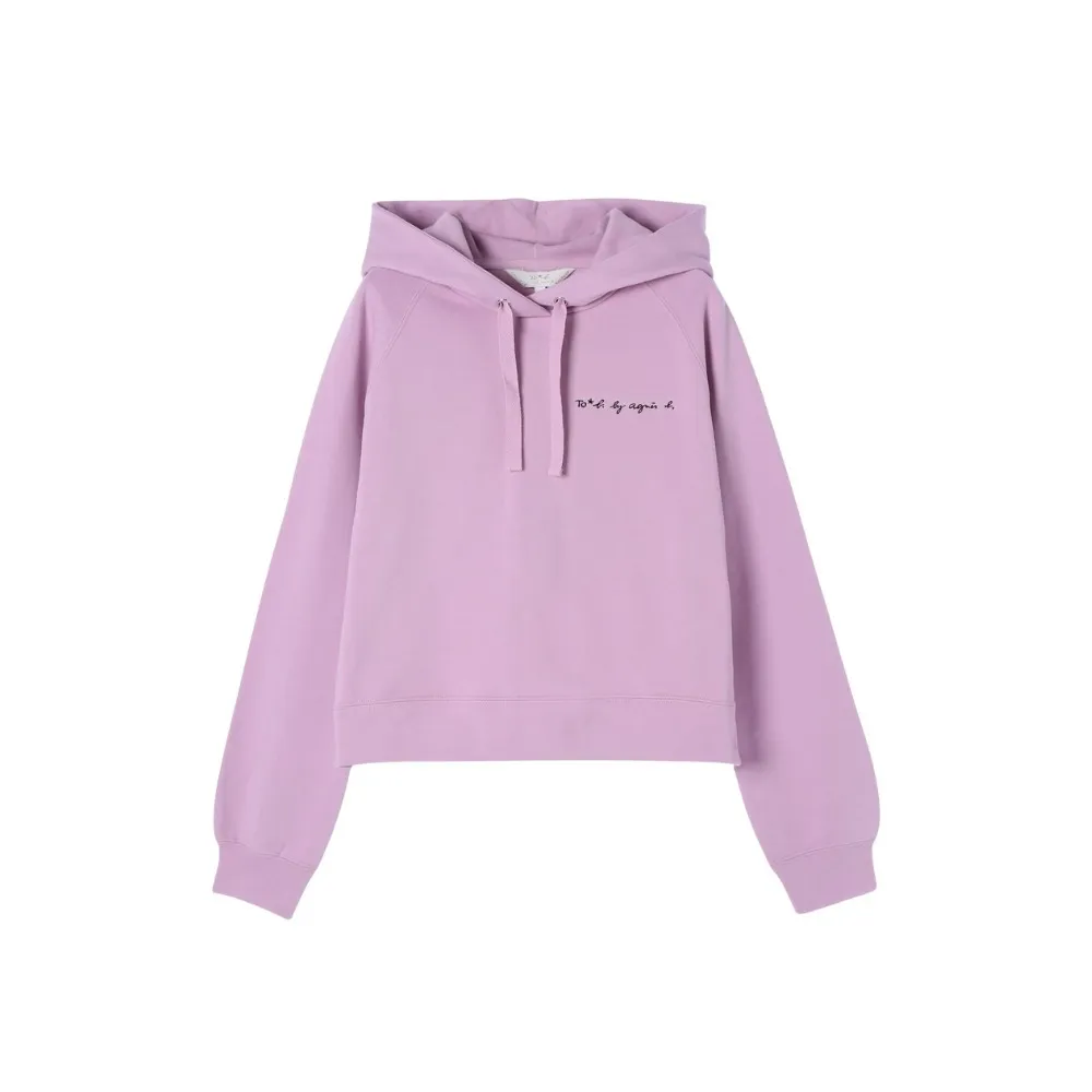 Agnes b  |Street Style Long Sleeves Plain Cotton Logo