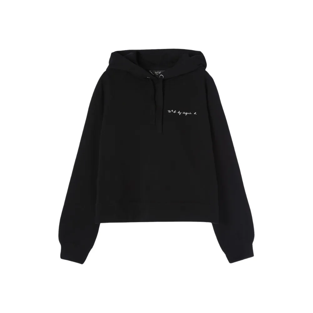 Agnes b  |Street Style Long Sleeves Plain Cotton Logo