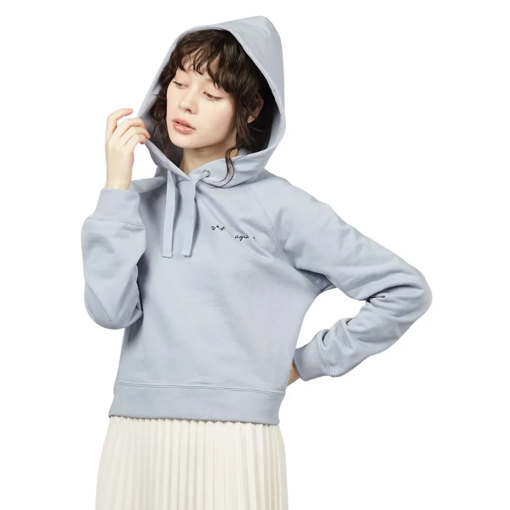 Agnes b  |Street Style Long Sleeves Plain Cotton Logo