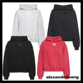 Alexander Wang  |Unisex Blended Fabrics Street Style Long Sleeves Plain