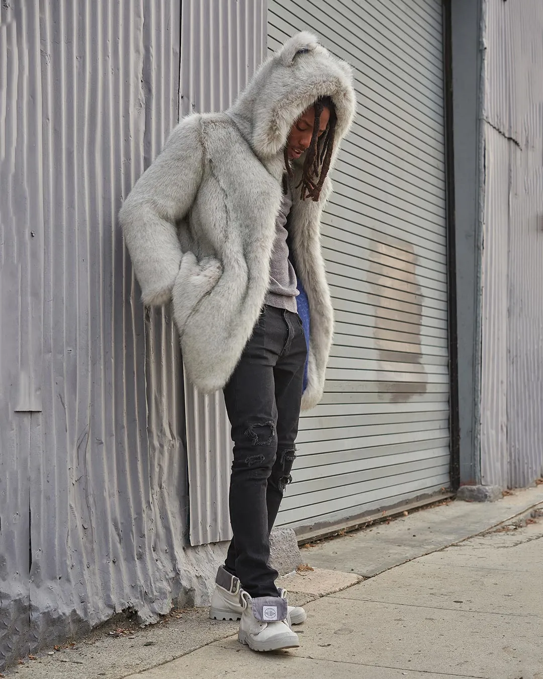 Arctic Wolf Luxe Classic Faux Fur Coat | Men's