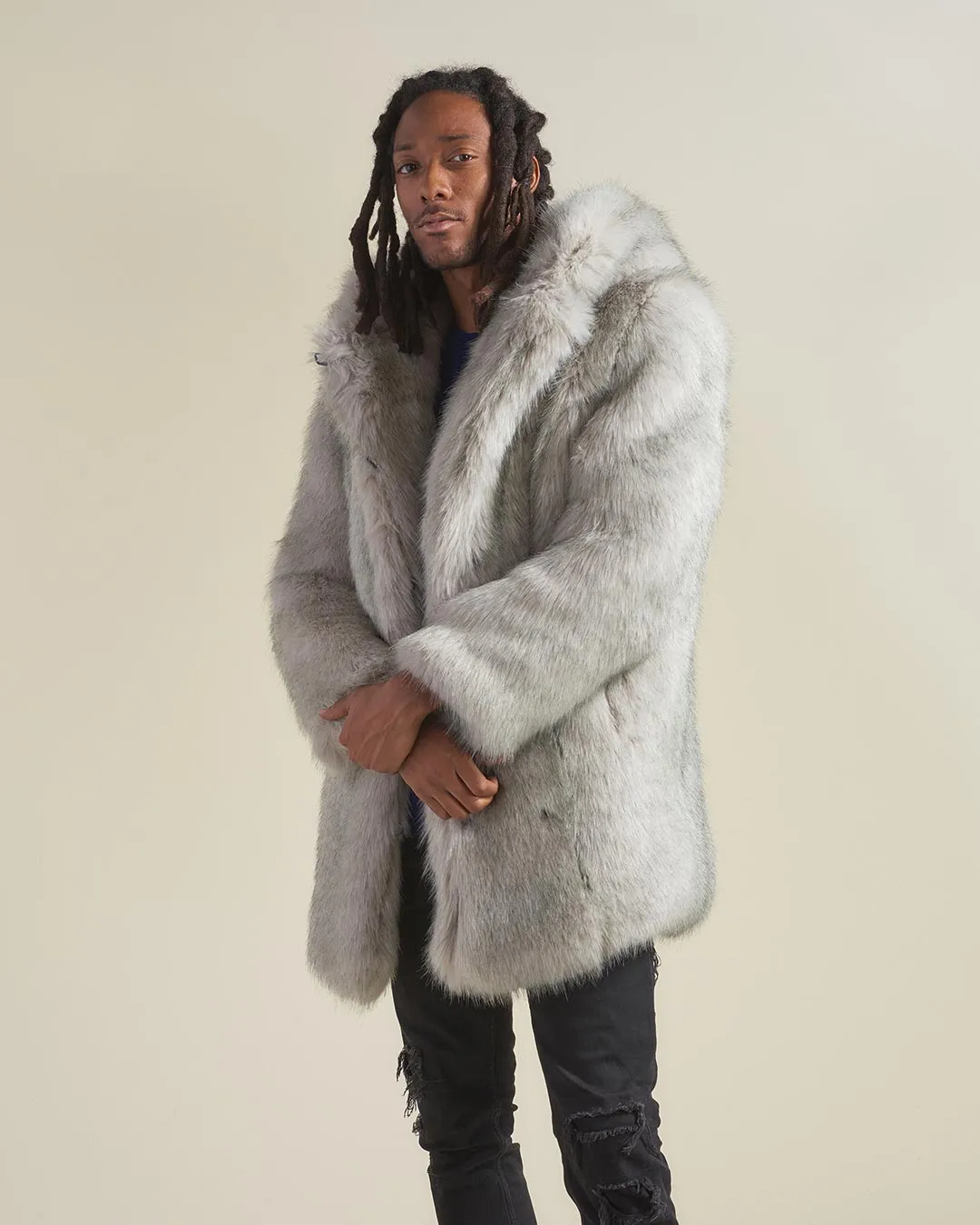 Arctic Wolf Luxe Classic Faux Fur Coat | Men's