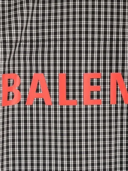 BALENCIAGA  |Button-down Gingham Glen Patterns Tartan