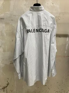 BALENCIAGA  |Button-down Unisex Blended Fabrics Street Style Long Sleeves