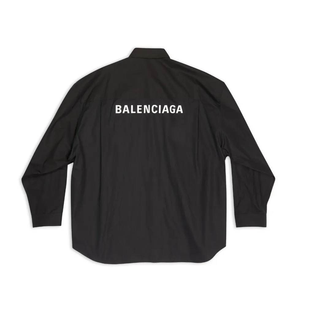 BALENCIAGA  |Button-down Unisex Blended Fabrics Street Style Long Sleeves