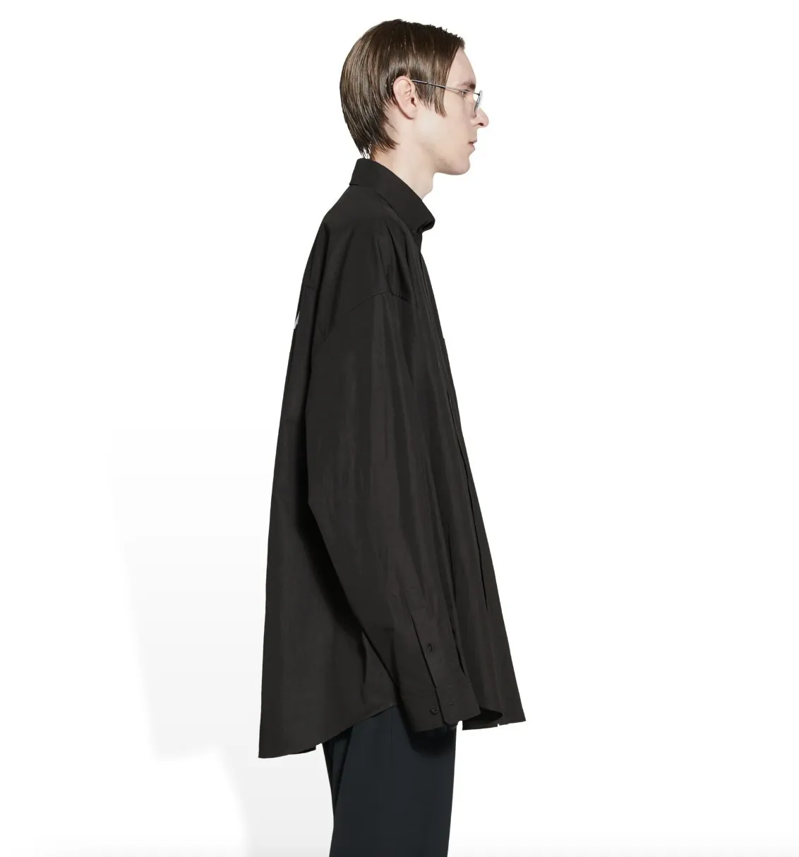 BALENCIAGA  |Button-down Unisex Blended Fabrics Street Style Long Sleeves