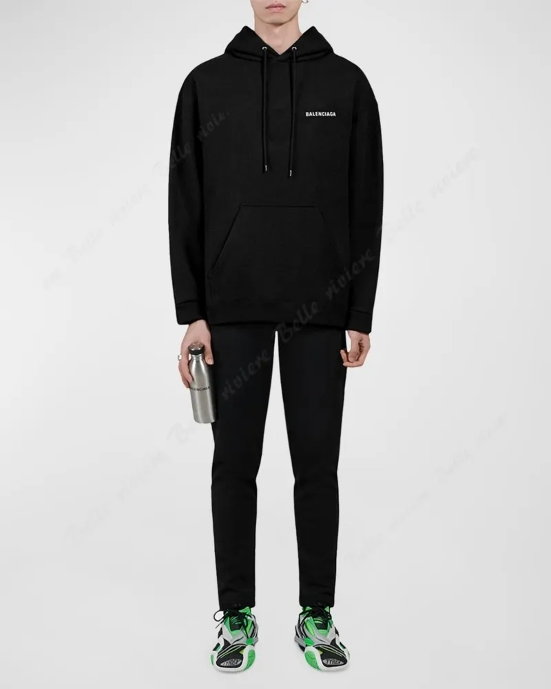 BALENCIAGA  |Unisex Street Style Long Sleeves Oversized Logo Luxury