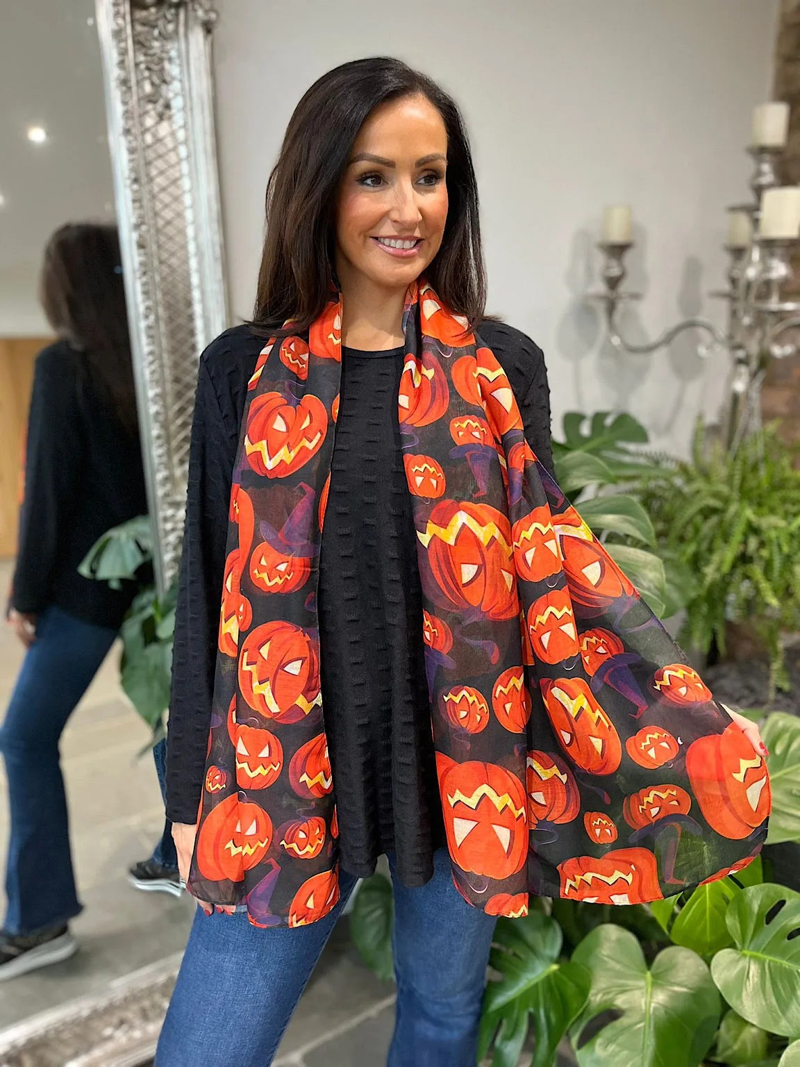 Black Pumpkin Scarf