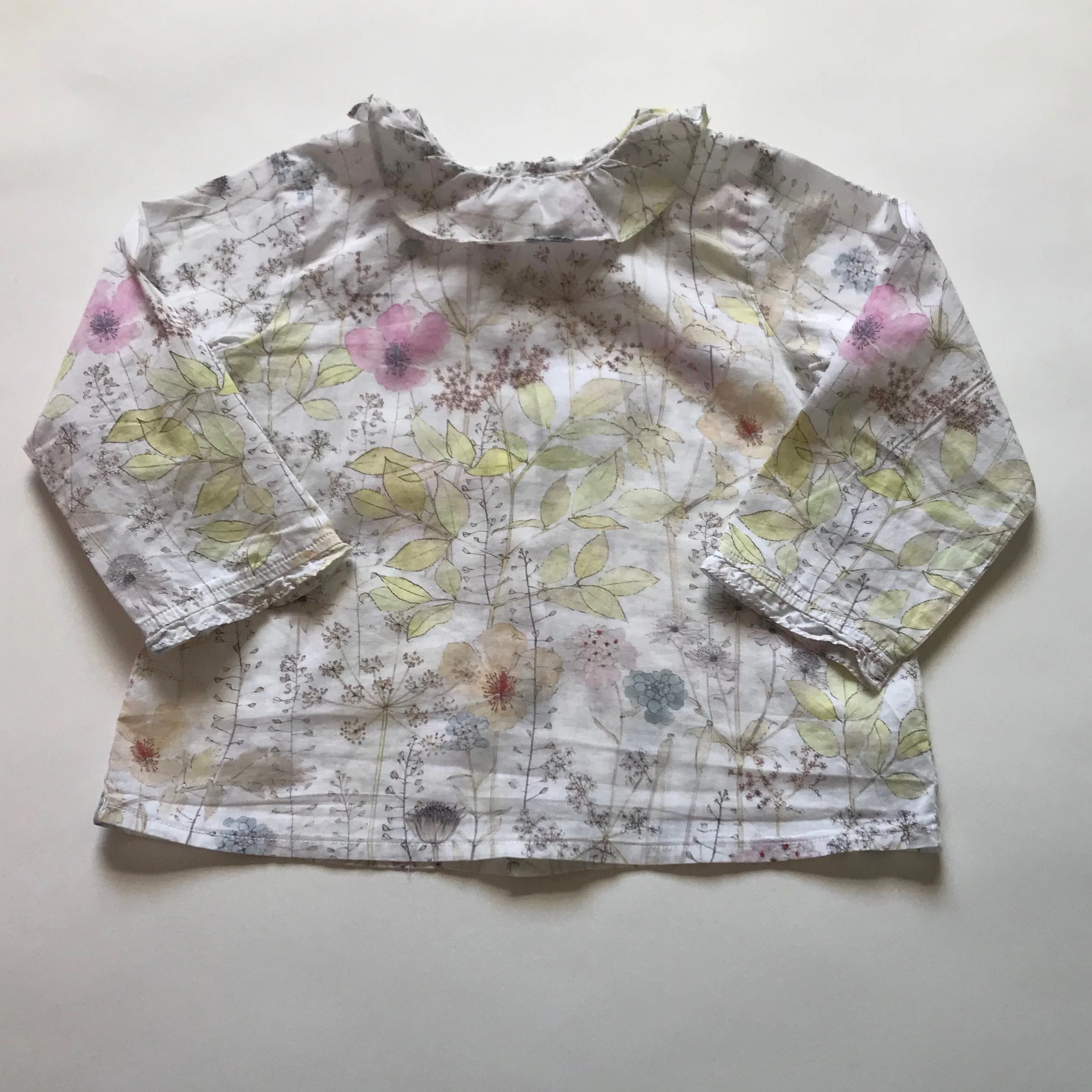 Bonpoint Floral Print Blouse With Collar