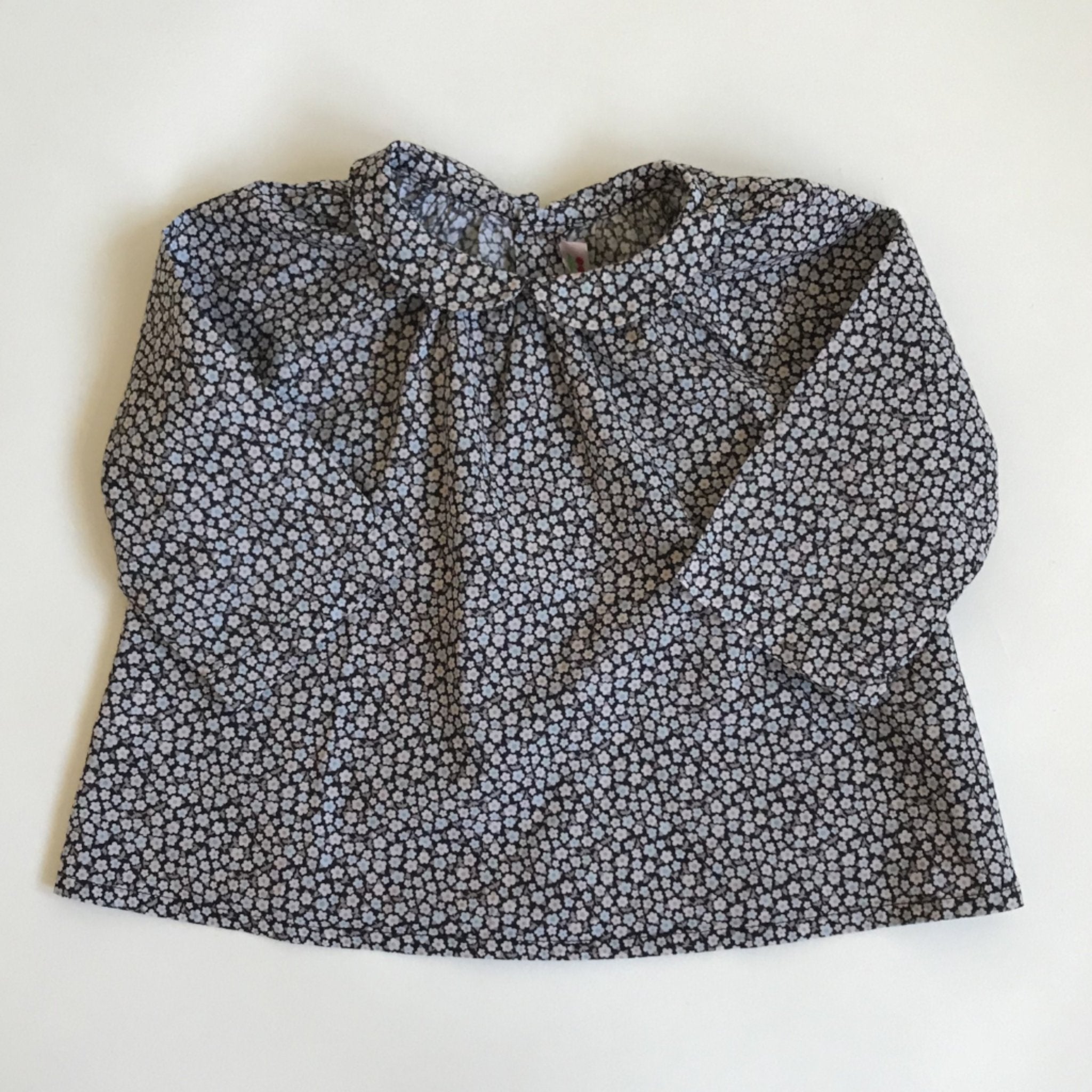 Bonpoint Liberty Print Blouse With Peter Pan Collar: 6 Months