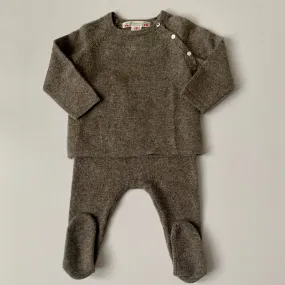 Bonpoint Mushroom Cashmere Top And Leggings Set: 6 Months