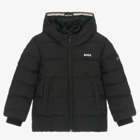 Boys Black Puffer Jacket