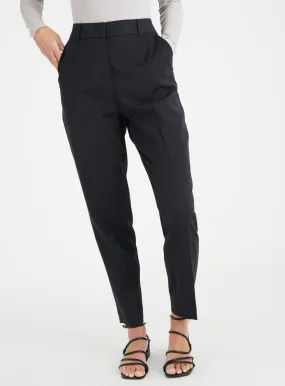 Buy Black Tapered Trousers 18R | Trousers | Tu