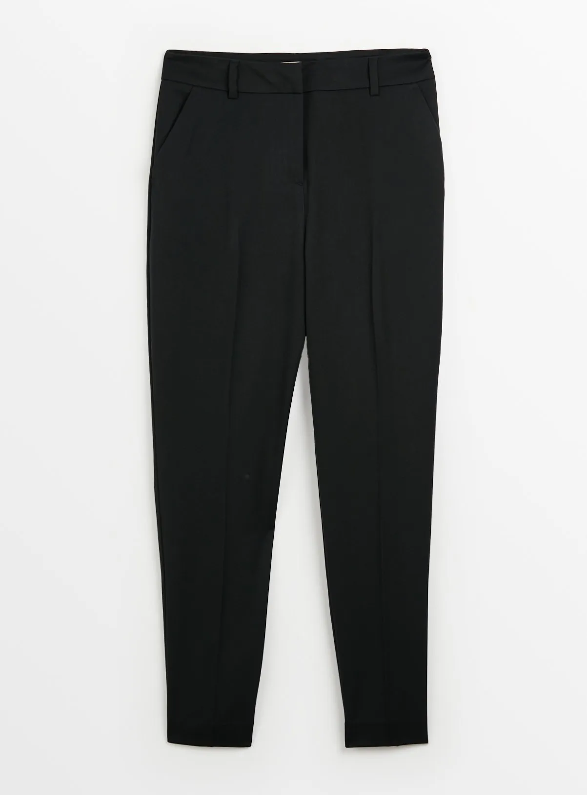 Buy Black Tapered Trousers 18R | Trousers | Tu