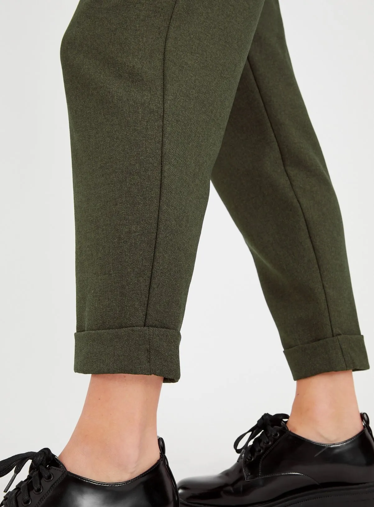 Buy Khaki Tapered Trousers 10R | Trousers | Tu