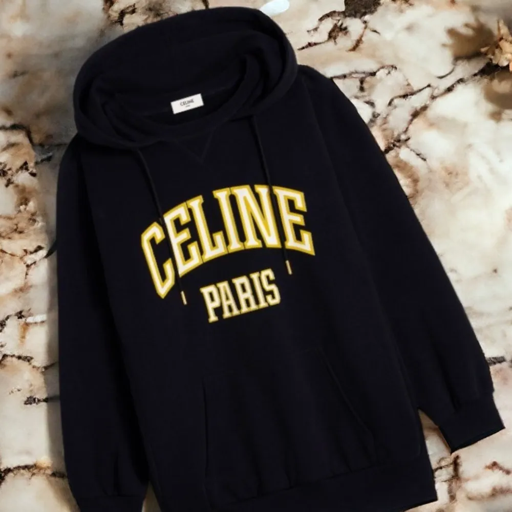 CELINE  |Street Style Long Sleeves Plain Cotton Oversized Logo