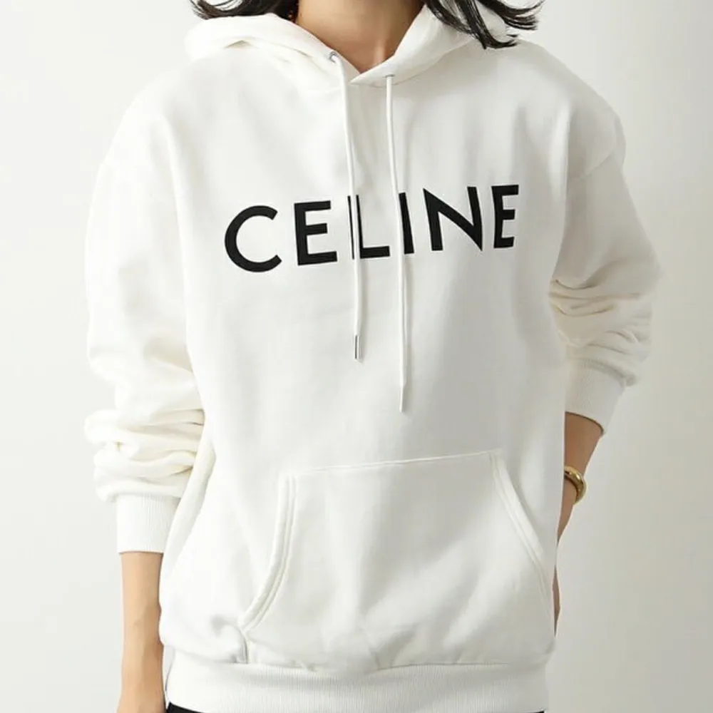 CELINE  |Unisex Street Style Long Sleeves Plain Cotton Fringes