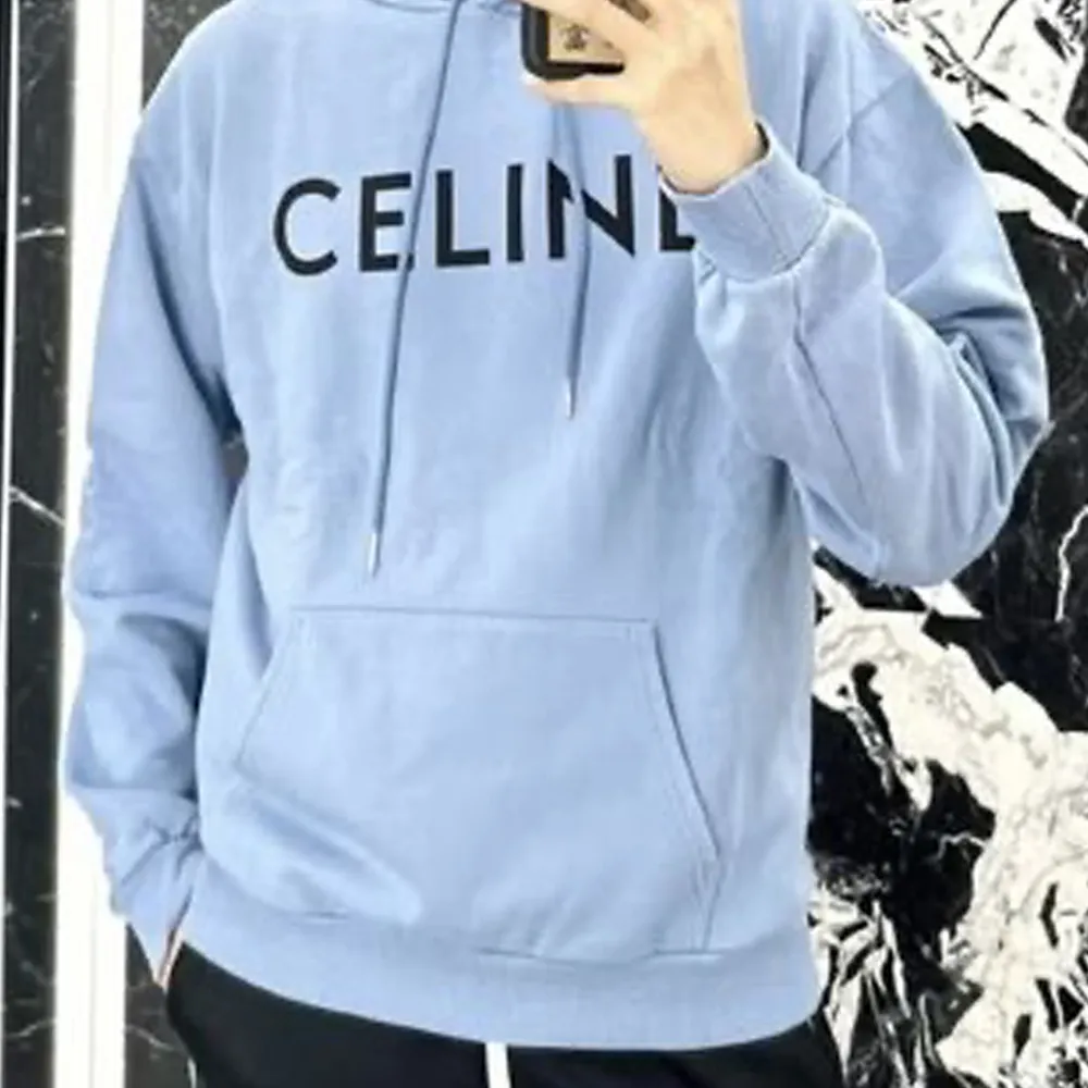 CELINE  |Unisex Street Style Long Sleeves Plain Cotton Fringes