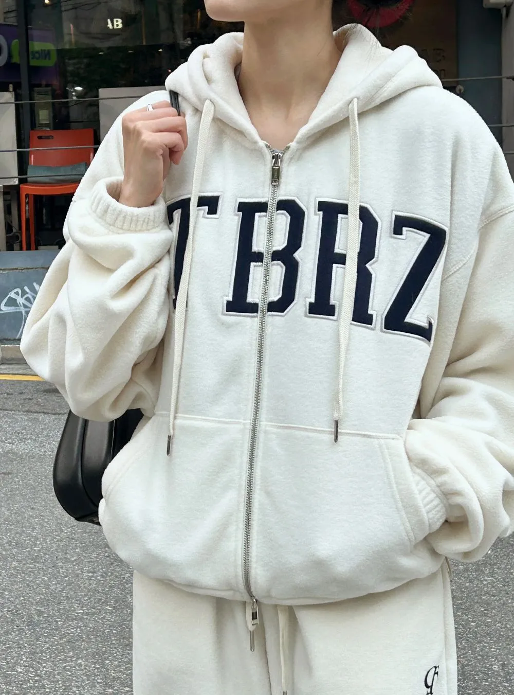 citybreeze  |Unisex Street Style Long Sleeves Oversized Logo