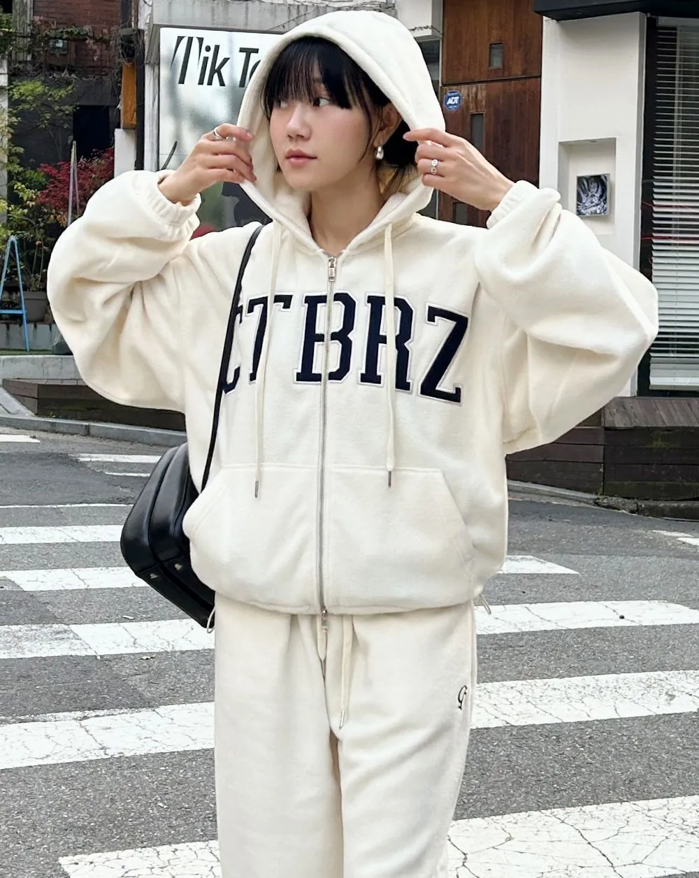 citybreeze  |Unisex Street Style Long Sleeves Oversized Logo