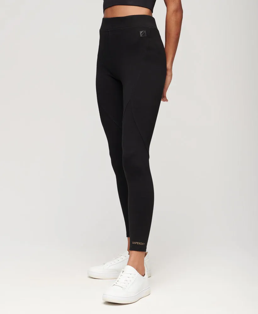 Code Tech High Waist Leggings | Black/Gold