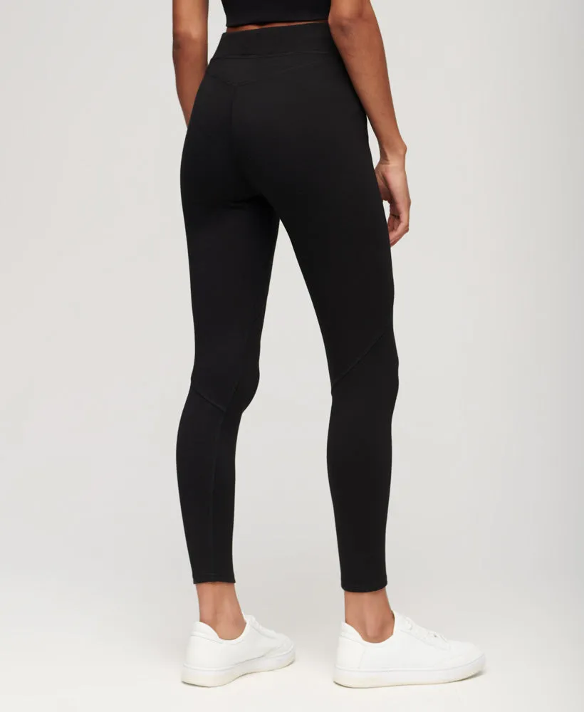 Code Tech High Waist Leggings | Black/Gold