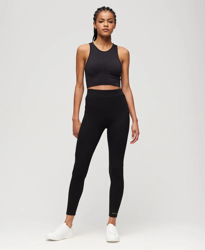 Code Tech High Waist Leggings | Black/Gold