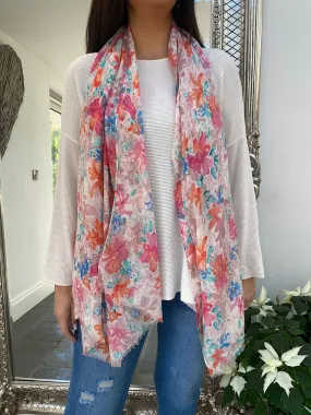 Colour Floral Scarf