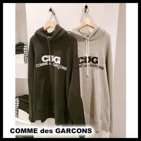 COMME des GARCONS  |Unisex Street Style Long Sleeves Cotton Oversized Logo