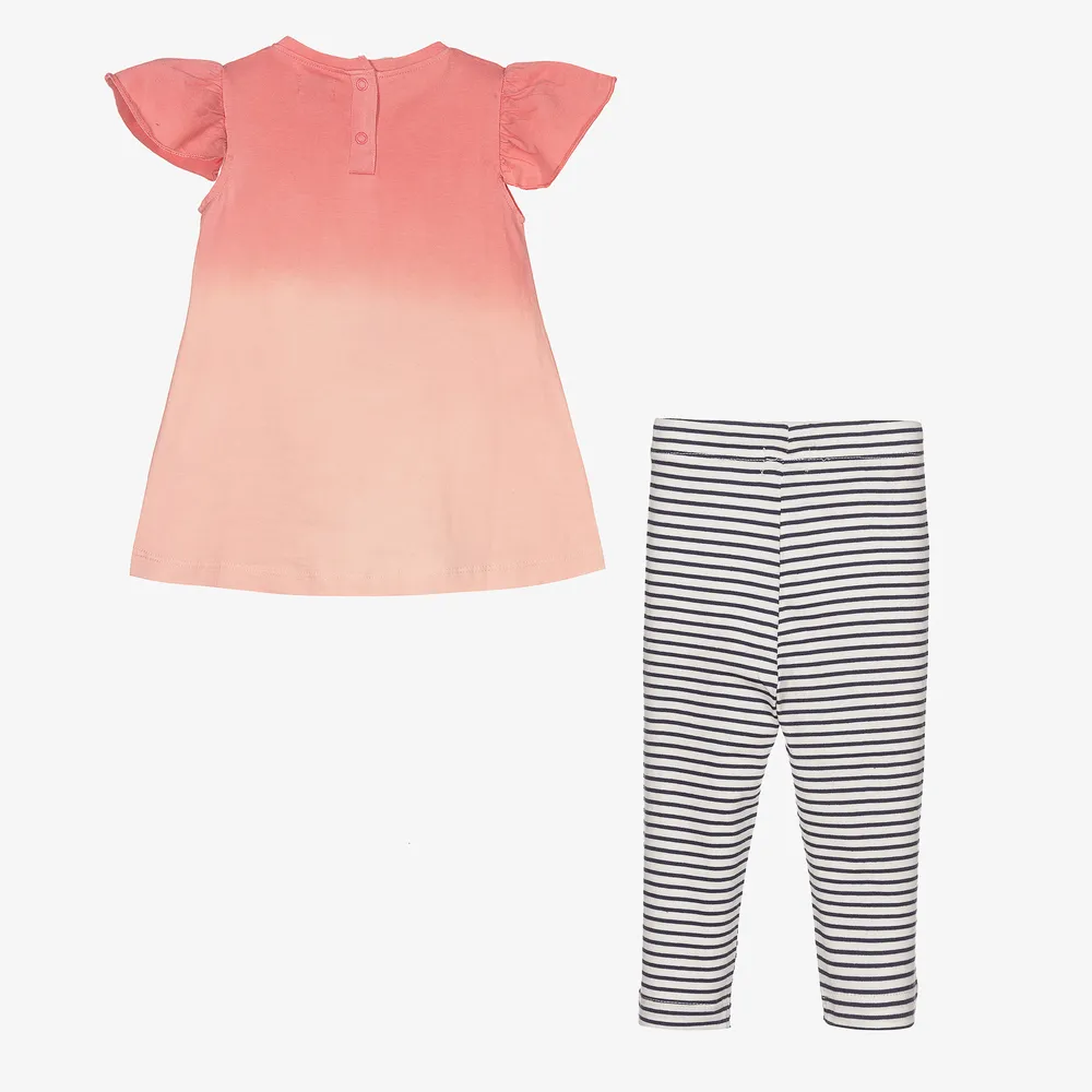 Cotton Dress & Leggings Set