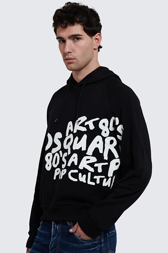 D SQUARED2  |Unisex Street Style Plain Logo Skater Style Luxury Hoodies