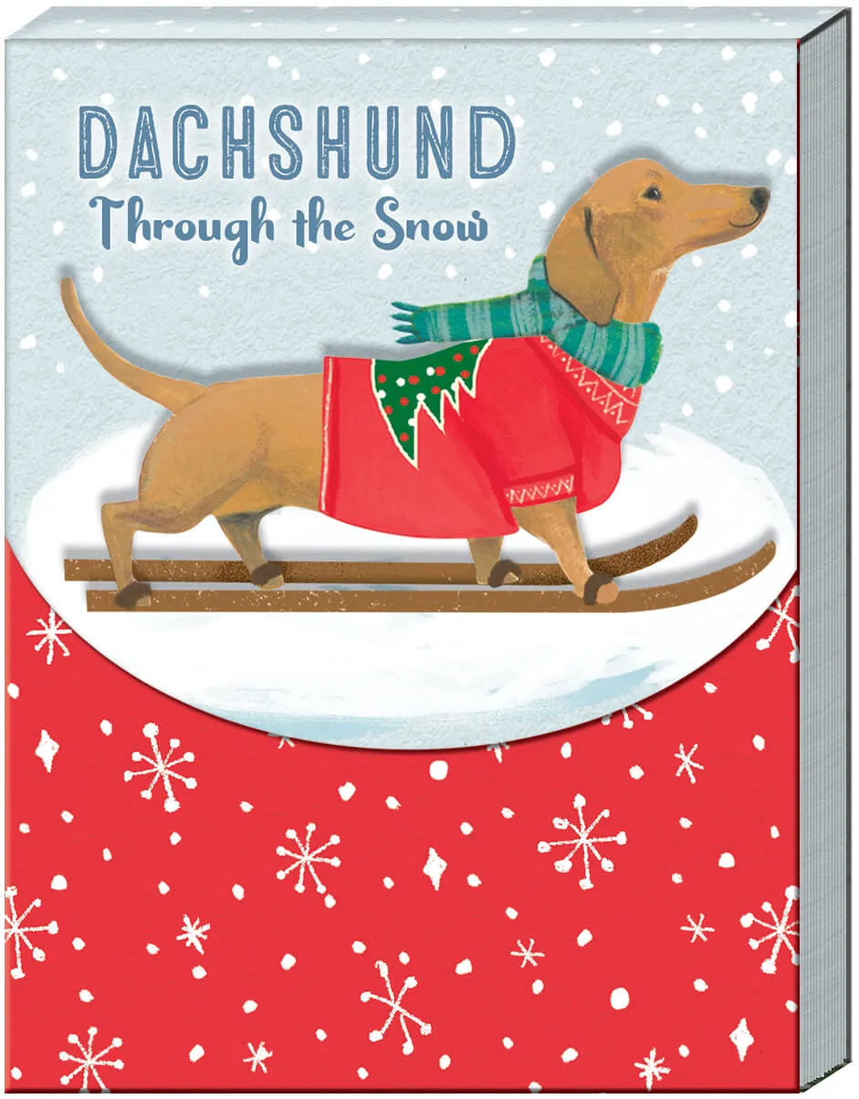 Dachshund Through the Snow Pocket Notepad