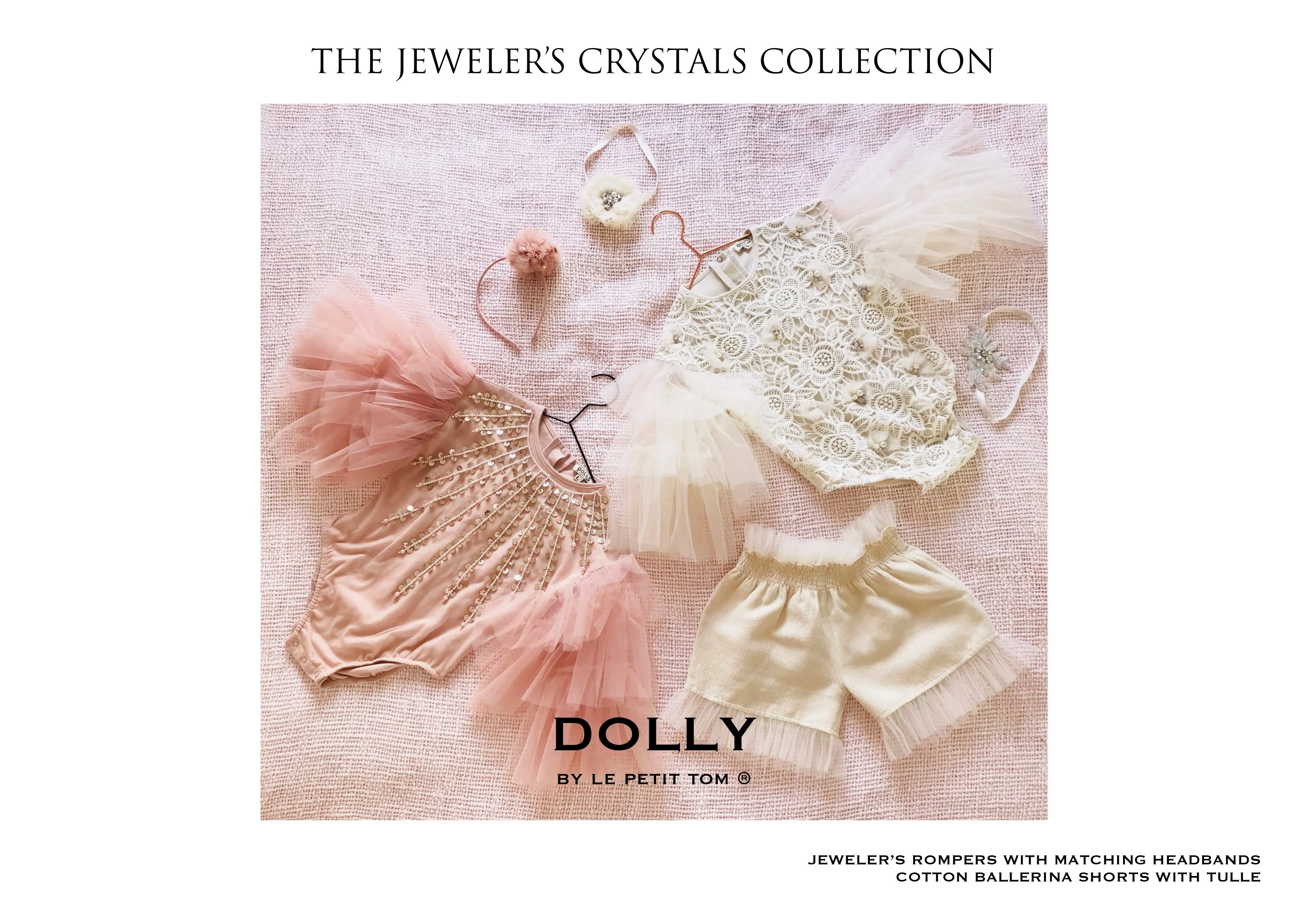 DOLLY by Le Petit Tom  JEWELER'S CRYSTALS ballerina shorts