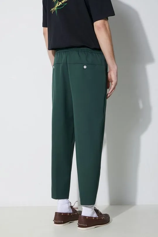 Drôle de Monsieur wool blend trousers Le Pantalon Cropped green color D-BP154-PL127-FGN