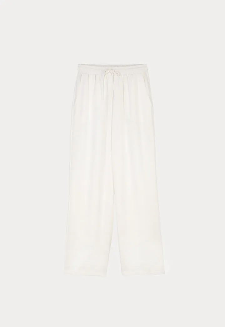 Elacticated Waist Solid Culottes