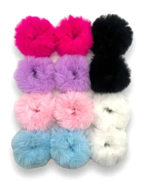 Faux Fur Hair Scrunchies