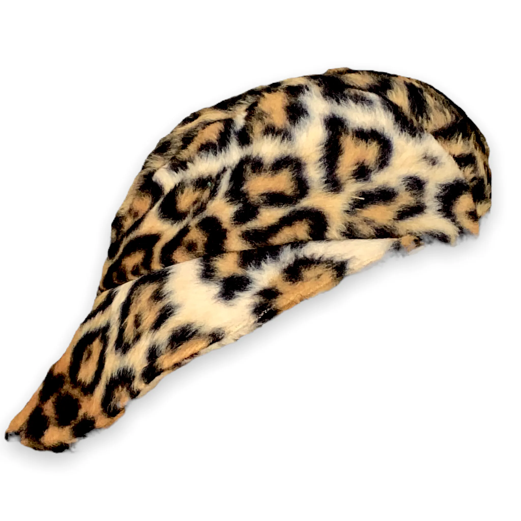 Faux Fur Leopard Visor