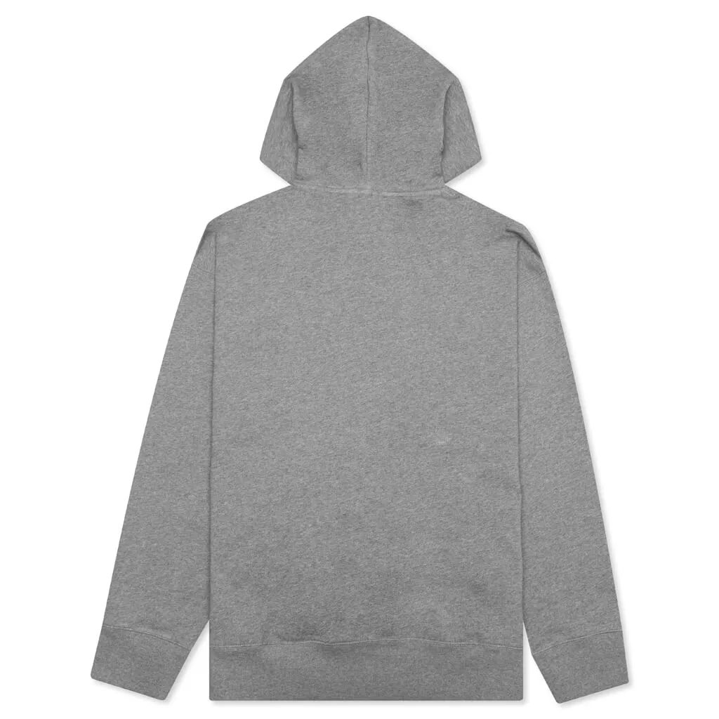 Fonbar Face Hooded Sweatshirt - Light Grey Melange