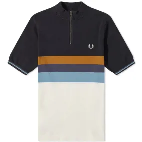 Fred Perry Knitted Cycling Funnel NeckEcru