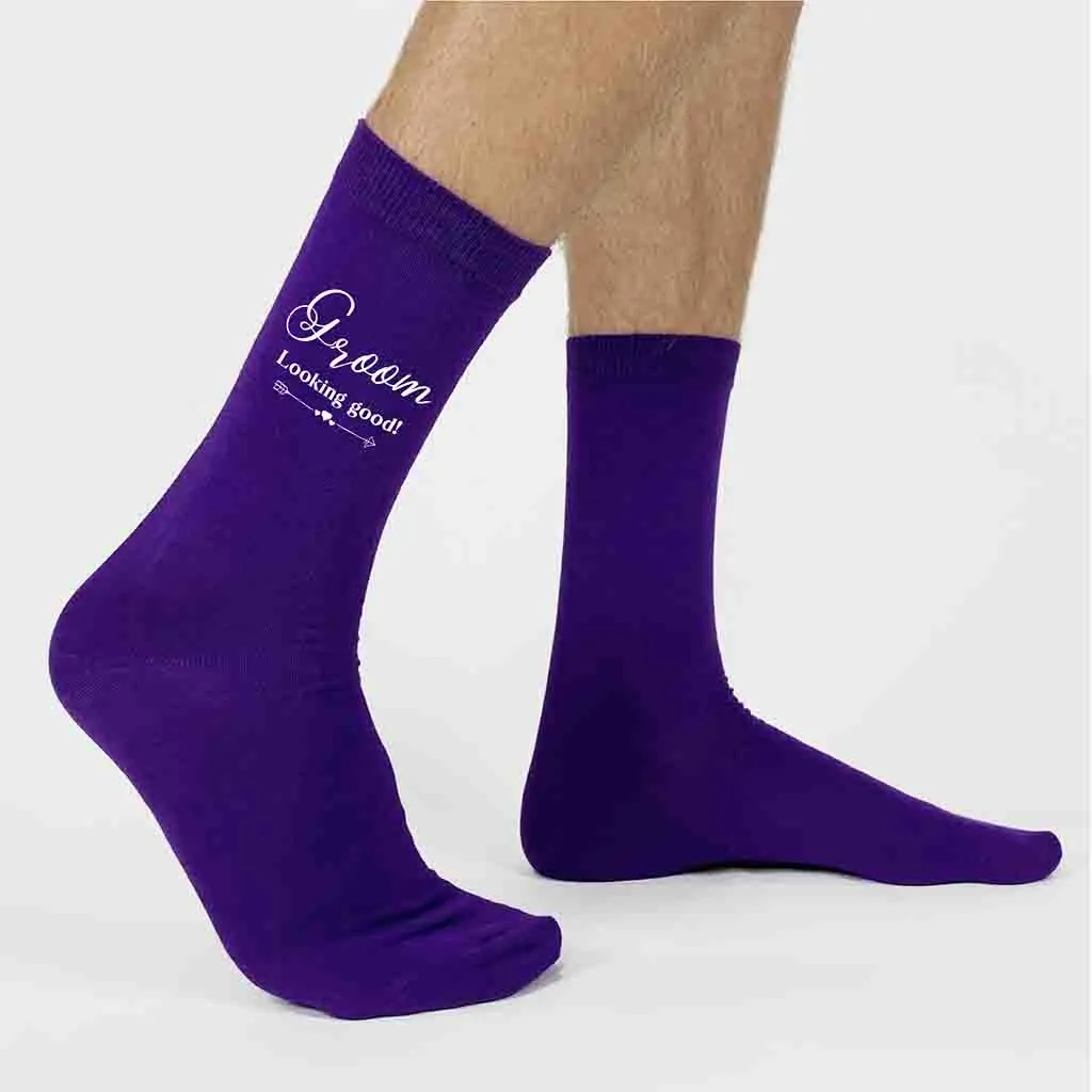 Fun Socks for the Groom on His Wedding Day