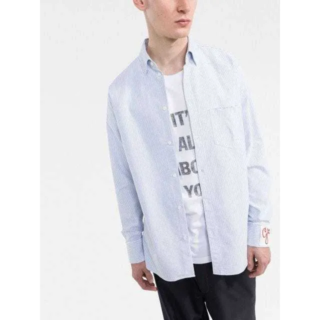 Golden Goose  |Button-down Stripes Unisex Street Style Long Sleeves Cotton