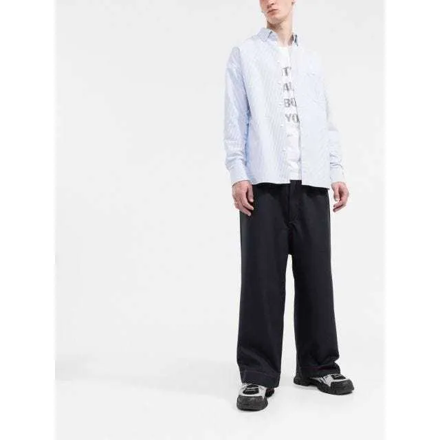 Golden Goose  |Button-down Stripes Unisex Street Style Long Sleeves Cotton