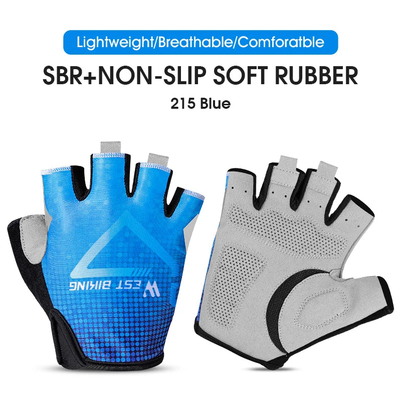 Half Finger Cycling Gloves Pad Breathable