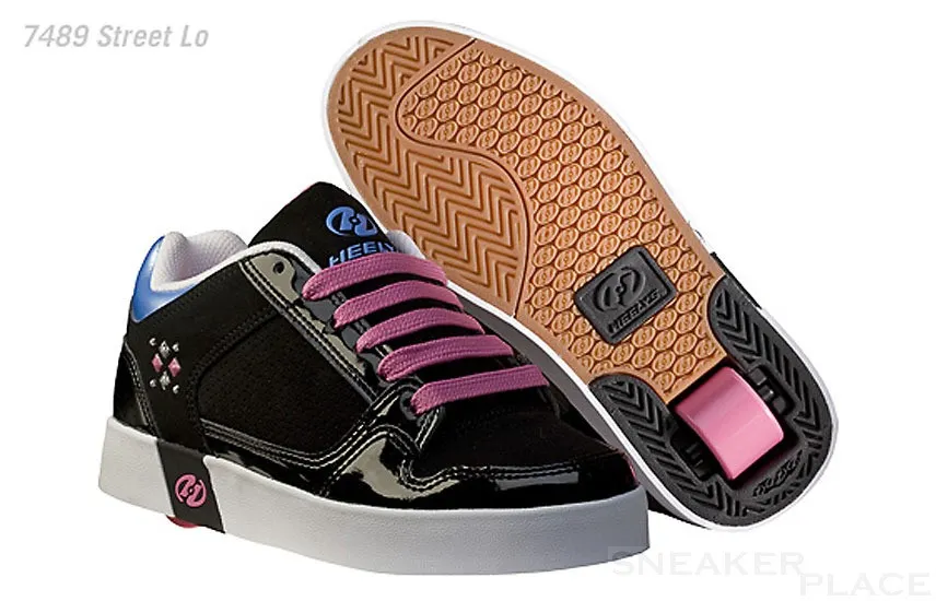 Heelys Street Lo shoes with wheels black/pink